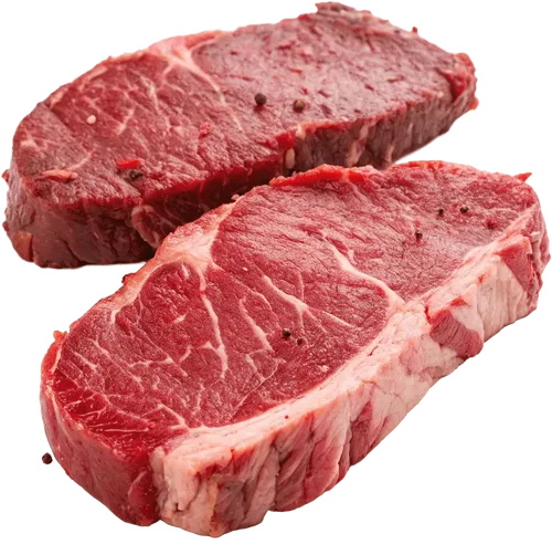 2块生的牛排