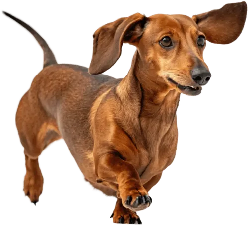 行走的腊肠犬