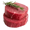 2块厚的生牛肉