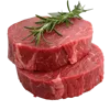 2块厚的生牛肉