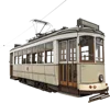 1辆有轨电车