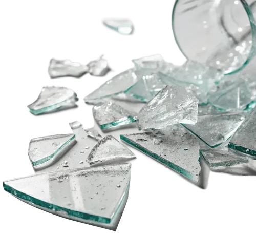 一些碎玻璃片