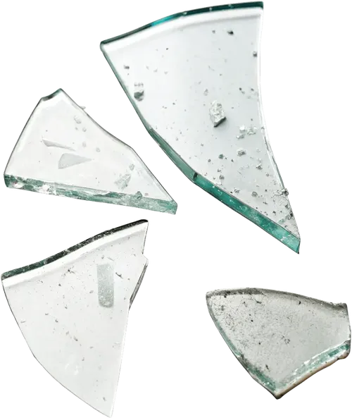 一些碎玻璃片