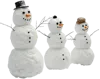 3个雪人