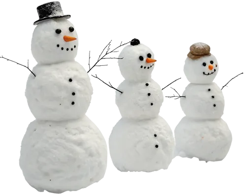 3个雪人