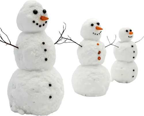 3个雪人