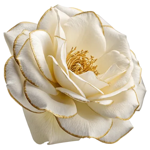 白色花瓣和黄色花蕾
